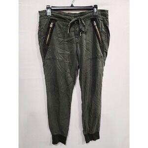 True Religion Jogger Pants Womens Size 28 Olive Green 28.5‎ Inch Inseam Pockets